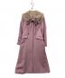 Her lip to（ハーリップトゥ）の古着「Mirage Tippet Long Coat」｜パープル