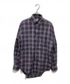 Burberry'sバーバリーズ）の古着「ノヴァチェック ボタンダウンシャツ」｜ネイビー