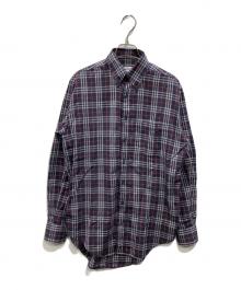 Burberry's（バーバリーズ）の古着「ノヴァチェック ボタンダウンシャツ」｜ネイビー