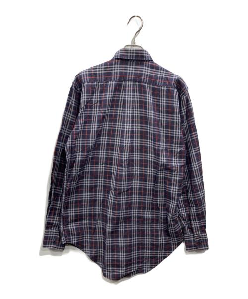 Burberry's（バーバリーズ）Burberry's (バーバリーズ) ノヴァチェック ボタンダウンシャツ ネイビー サイズ:SIZE Sの古着・服飾アイテム
