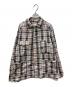 POST O'ALLS（ポストオーバーオールズ）の古着「WORK SHIRT」｜ブラウン×ネイビー