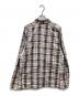 POST O'ALLS (ポストオーバーオールズ) WORK SHIRT ブラウン×ネイビー サイズ:L：10000円