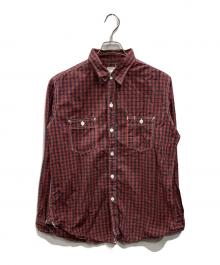 POST O'ALLS（ポストオーバーオールズ）の古着「WORK SHIRT」｜レッド