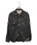 POST O'ALLSポストオーバーオールズ）の古着「WORK SHIRT」｜ブラック
