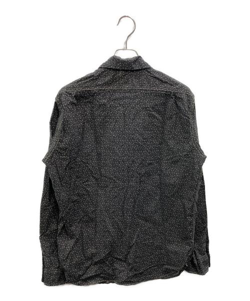 POST O'ALLS（ポストオーバーオールズ）POST O'ALLS (ポストオーバーオールズ) WORK SHIRT ブラック サイズ:Ｌの古着・服飾アイテム