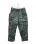 South2 West8（サウスツー ウエストエイト）の古着「Belted C.S.Pant - Cotton Ripstop / Printed」｜ブラック×グリーン