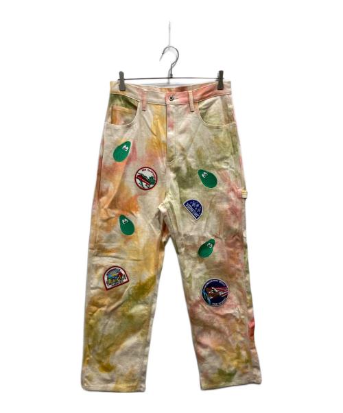 MONITALY（モニタリー）MONITALY (モニタリー) ドロップクロッチ ペインターパンツ マルチカラー サイズ:32の古着・服飾アイテム
