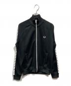 FRED PERRYフレッドペリー）の古着「Taped Track Jacket」｜ブラック×ホワイト