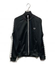 FRED PERRY（フレッドペリー）の古着「Taped Track Jacket」｜ブラック×ホワイト