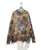 6(ROKU) BEAUTY&YOUTHロク ビューティーアンドユース）の古着「DOUBLE SLIT TIE DYE MOTIF PULLOVER」｜マルチカラー