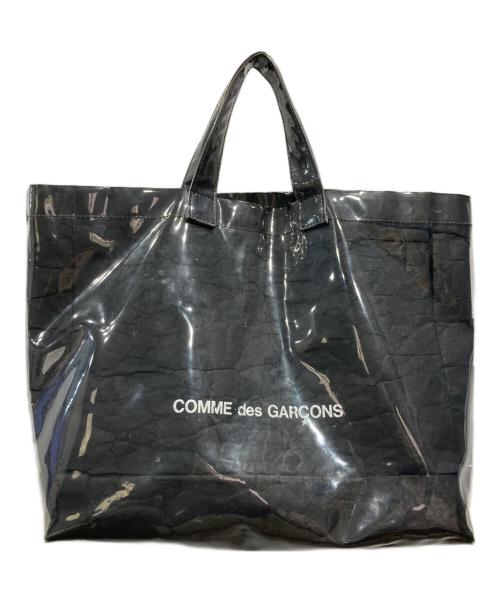 COMME des GARCONS（コムデギャルソン）COMME des GARCONS (コムデギャルソン) PVCトートバッグ BLACK MARKET(ピーブイシートートバッグ ブラック マーケット） ブラックの古着・服飾アイテム