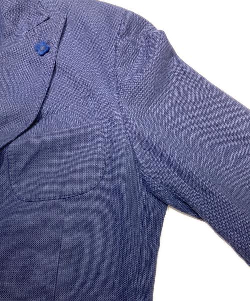 LARDINI（ラルディーニ）LARDINI (ラルディーニ) コットンレーヨン ダブルジャケット ネイビー サイズ:50の古着・服飾アイテム