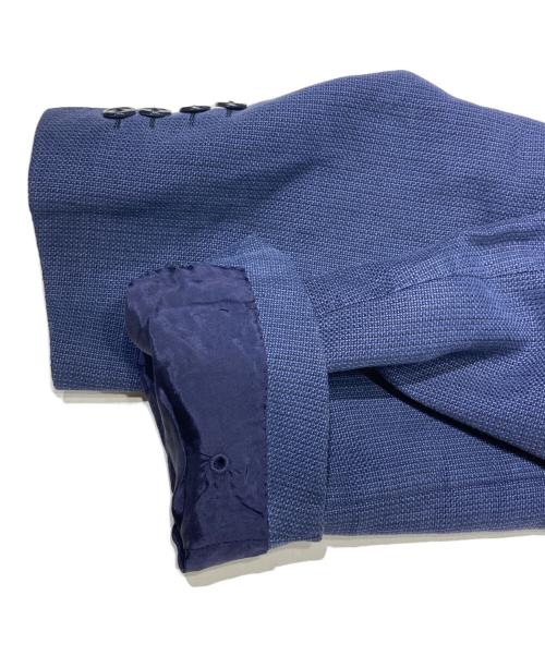 LARDINI（ラルディーニ）LARDINI (ラルディーニ) コットンレーヨン ダブルジャケット ネイビー サイズ:50の古着・服飾アイテム