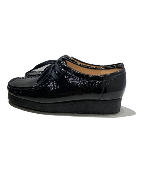 CLARKS ORIGINALS（クラークス オリジナルズ）Clarks Originals (クラークス オリジナルズ) Wallabee Black Patent ブラック サイズ:23.5の古着・服飾アイテム