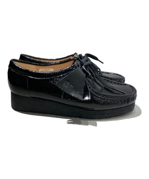 CLARKS ORIGINALS（クラークス オリジナルズ）Clarks Originals (クラークス オリジナルズ) Wallabee Black Patent ブラック サイズ:23.5の古着・服飾アイテム