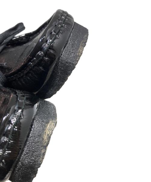 CLARKS ORIGINALS（クラークス オリジナルズ）Clarks Originals (クラークス オリジナルズ) Wallabee Black Patent ブラック サイズ:23.5の古着・服飾アイテム