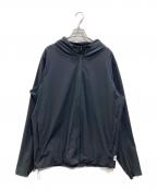 REIGNING CHAMP×Ron Hermanレイニングチャンプ×ロンハーマン）の古着「Stretch nylon Zip hoodie（ストレッチナイロンジップフーディー）」｜ブラック