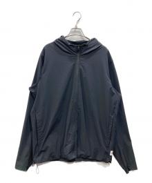 REIGNING CHAMP×Ron Herman（レイニングチャンプ×ロンハーマン）の古着「Stretch nylon Zip hoodie（ストレッチナイロンジップフーディー）」｜ブラック