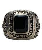AVIREX×JAM HOME MADEアヴィレックス×ジャムホームメイド）の古着「STERLING SILVER COLLEGE RING ONYX 