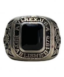 AVIREX×JAM HOME MADE（アヴィレックス×ジャムホームメイド）の古着「STERLING SILVER COLLEGE RING ONYX "USAF"」｜シルバー