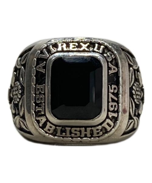 AVIREX（アヴィレックス）AVIREX (アヴィレックス) JAM HOME MADE (ジャムホームメイド) STERLING SILVER COLLEGE RING ONYX 