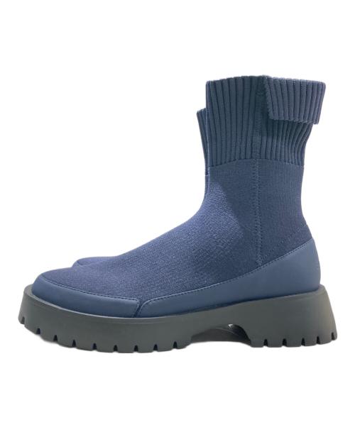 emmi（エミ）emmi (エミ) eco ニットブーツ ネイビー サイズ:23.5cmの古着・服飾アイテム