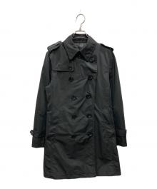 BURBERRY BLACK LABEL（バーバリーブラックレーベル）の古着「ミドル丈トレンチコート」｜ブラック