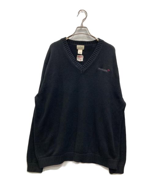 L.L.Bean（エルエルビーン）L.L.Bean (エルエルビーン) Vネックニット ブラック サイズ:ＸＬの古着・服飾アイテム