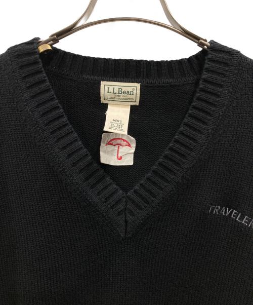 L.L.Bean（エルエルビーン）L.L.Bean (エルエルビーン) Vネックニット ブラック サイズ:ＸＬの古着・服飾アイテム