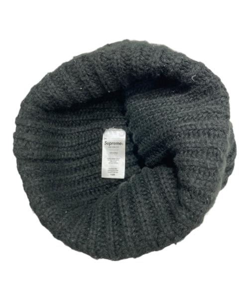 SUPREME（シュプリーム）Supreme (シュプリーム) Classic Logo Chunky Ribbed Beanie ブラックの古着・服飾アイテム