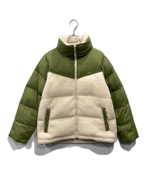 Billabong（ビラボン）Billabong (ビラボン) ツートンシェルパジャケット オリーブ×アイボリー サイズ:Mの古着・服飾アイテム