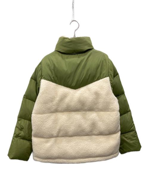 Billabong（ビラボン）Billabong (ビラボン) ツートンシェルパジャケット オリーブ×アイボリー サイズ:Mの古着・服飾アイテム