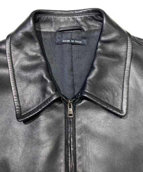 GUCCI（グッチ）GUCCI (グッチ) レザーブルゾン ブラック サイズ:50の古着・服飾アイテム