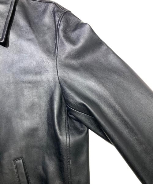 GUCCI（グッチ）GUCCI (グッチ) レザーブルゾン ブラック サイズ:50の古着・服飾アイテム