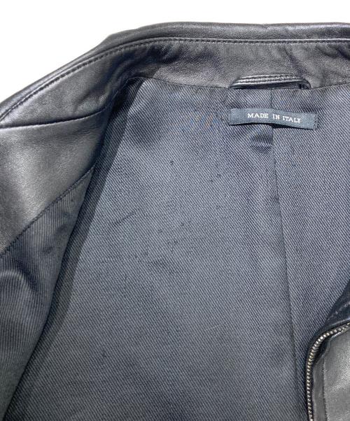 GUCCI（グッチ）GUCCI (グッチ) レザーブルゾン ブラック サイズ:50の古着・服飾アイテム