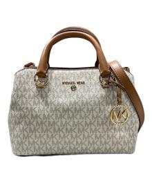 MICHAEL KORS（マイケルコース）の古着「EDITH サッチェルスモール」｜ホワイト×ブラウン