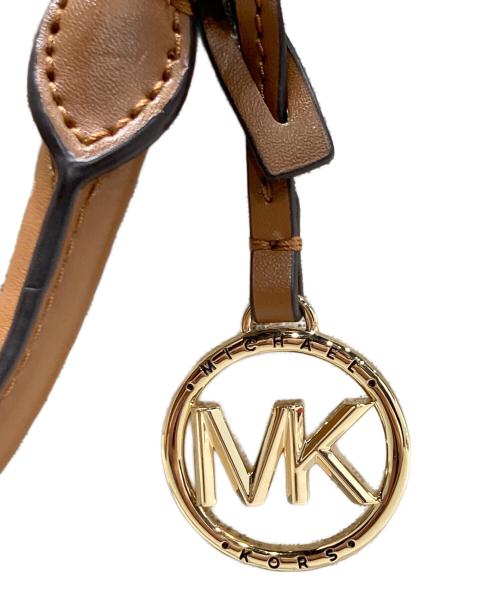 MICHAEL KORS（マイケルコース）MICHAEL KORS (マイケルコース) EDITH サッチェルスモール ホワイト×ブラウンの古着・服飾アイテム