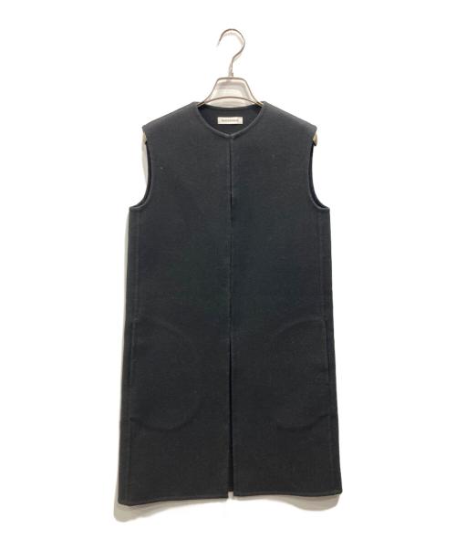 MADISON BLUE（マディソンブルー）MADISON BLUE (マディソンブルー) REVER LONG GILLET ブラック サイズ:01の古着・服飾アイテム