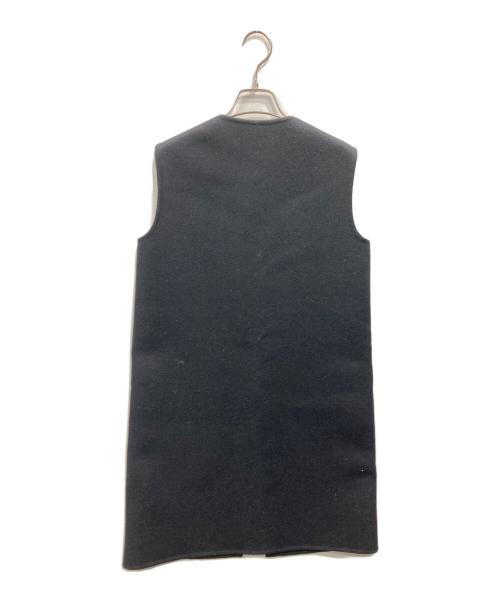 MADISON BLUE（マディソンブルー）MADISON BLUE (マディソンブルー) REVER LONG GILLET ブラック サイズ:01の古着・服飾アイテム