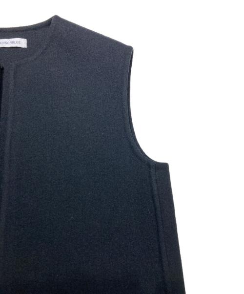 MADISON BLUE（マディソンブルー）MADISON BLUE (マディソンブルー) REVER LONG GILLET ブラック サイズ:01の古着・服飾アイテム