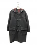 BURBERRY LONDONバーバリーロンドン）の古着「裏地チェック柄ダッフルコート」｜ブラック