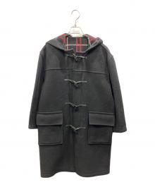 BURBERRY LONDON（バーバリーロンドン）の古着「裏地チェック柄ダッフルコート」｜ブラック