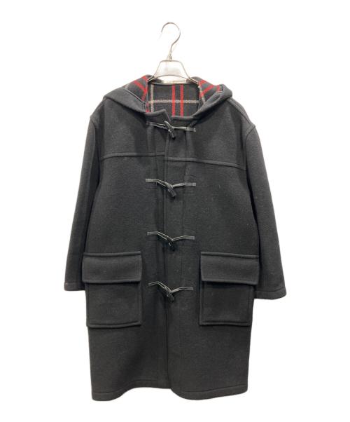 BURBERRY LONDON（バーバリーロンドン）BURBERRY LONDON (バーバリーロンドン) 裏地チェック柄ダッフルコート ブラック サイズ:XSの古着・服飾アイテム