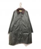 Barbourバブアー）の古着「【EXMOOR / エクスモア】 ミドル レングス ワックス コート」｜グリーン