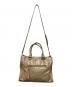 MIU MIU (ミュウミュウ) VITELLO SHINE 2WAYバッグ ベージュ：30000円