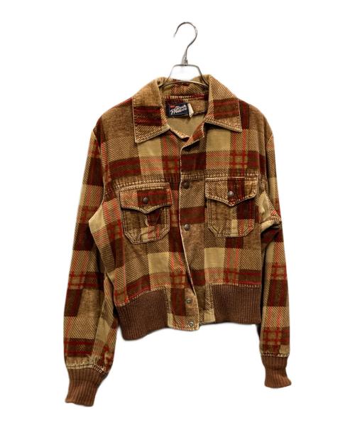 LEVI'S（リーバイス）LEVI'S (リーバイス) ヴィンテージ タータンチェックトラッカージャケット ブラウン サイズ:不明の古着・服飾アイテム