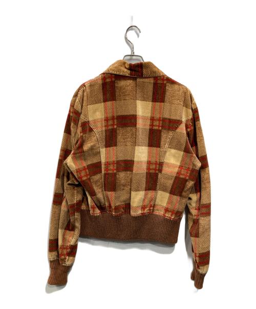 LEVI'S（リーバイス）LEVI'S (リーバイス) ヴィンテージ タータンチェックトラッカージャケット ブラウン サイズ:不明の古着・服飾アイテム