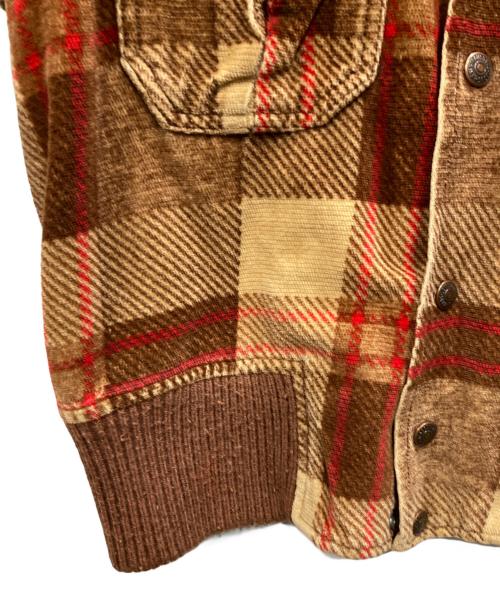 LEVI'S（リーバイス）LEVI'S (リーバイス) ヴィンテージ タータンチェックトラッカージャケット ブラウン サイズ:不明の古着・服飾アイテム