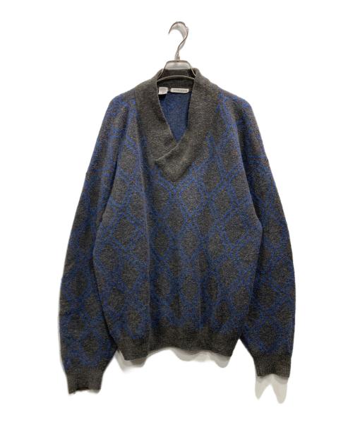 GIORGIO ARMANI（ジョルジオアルマーニ）GIORGIO ARMANI (ジョルジオアルマーニ) Vネックニット ブラウン サイズ:Lの古着・服飾アイテム
