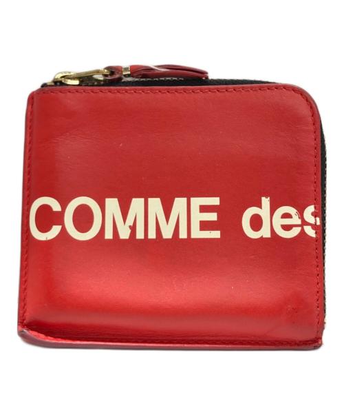 COMME des GARCONS（コムデギャルソン）COMME des GARCONS (コムデギャルソン) HUGE LOGOジップコインケース レッドの古着・服飾アイテム